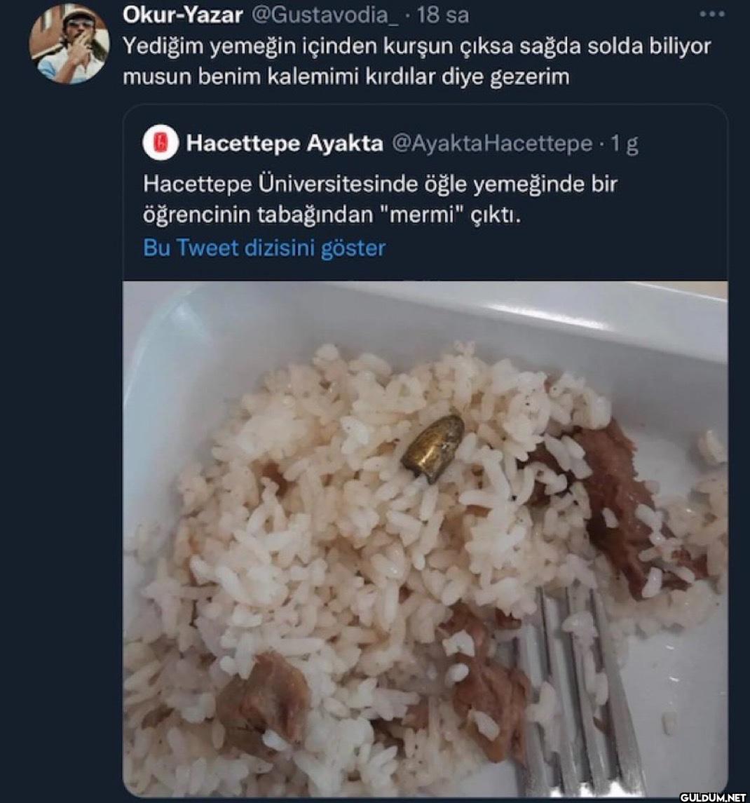 18 sa Yediğim yemeğin...