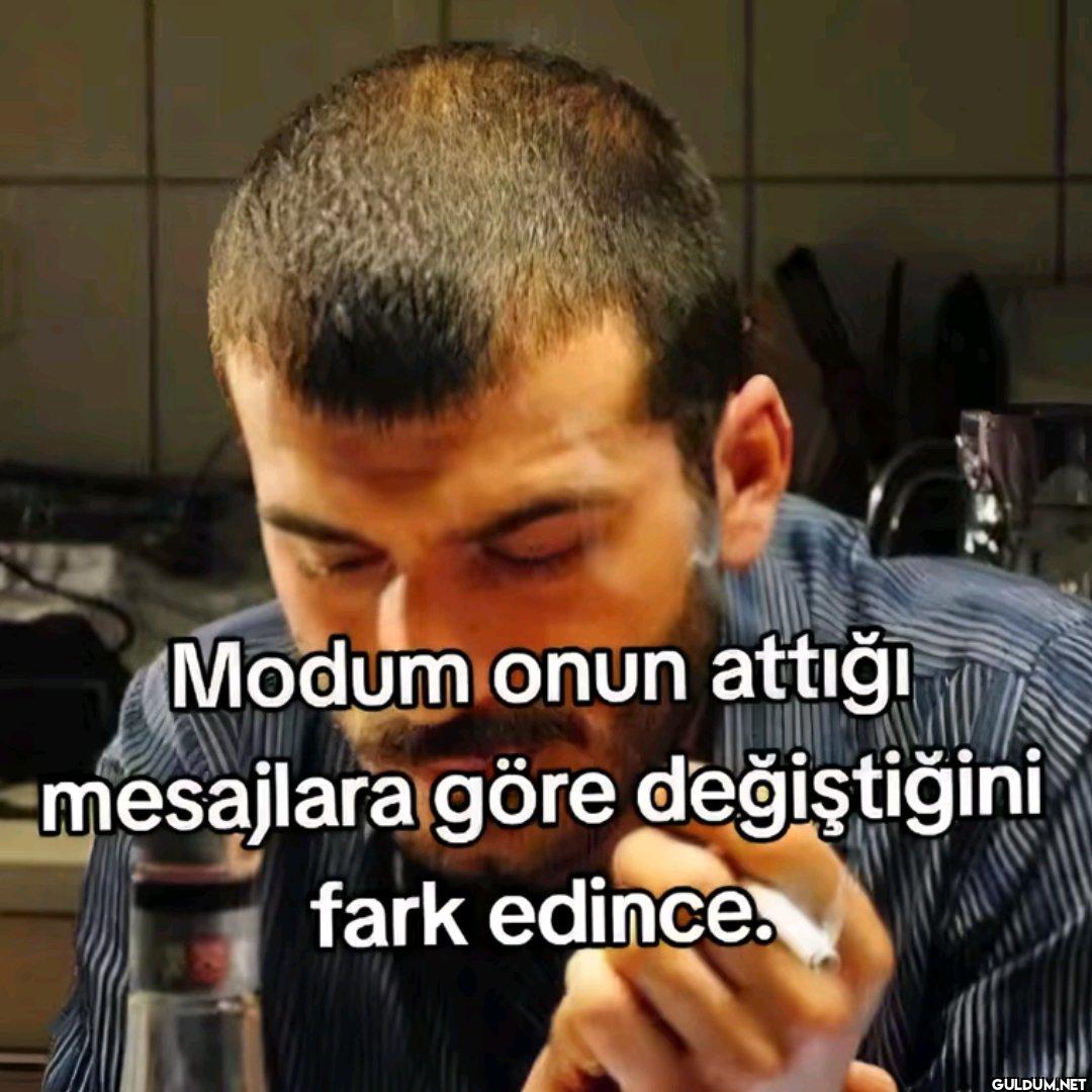 Modum onun attığı...