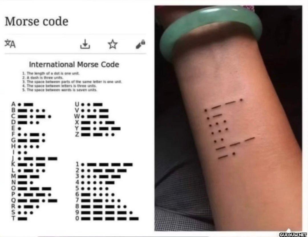 Morse code ΧΑ ☆...