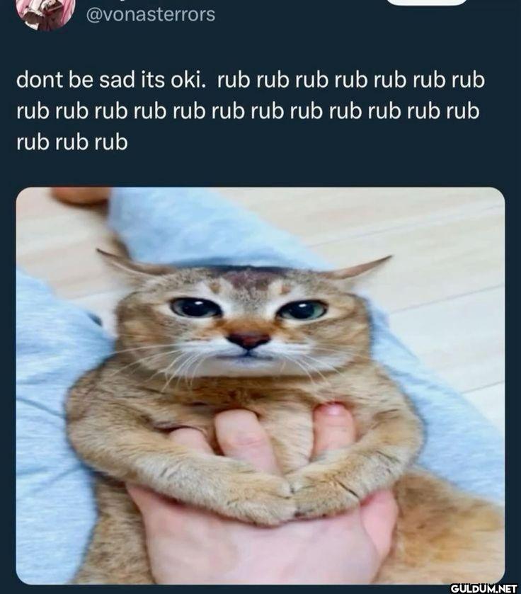 dont be sad its oki. rub...