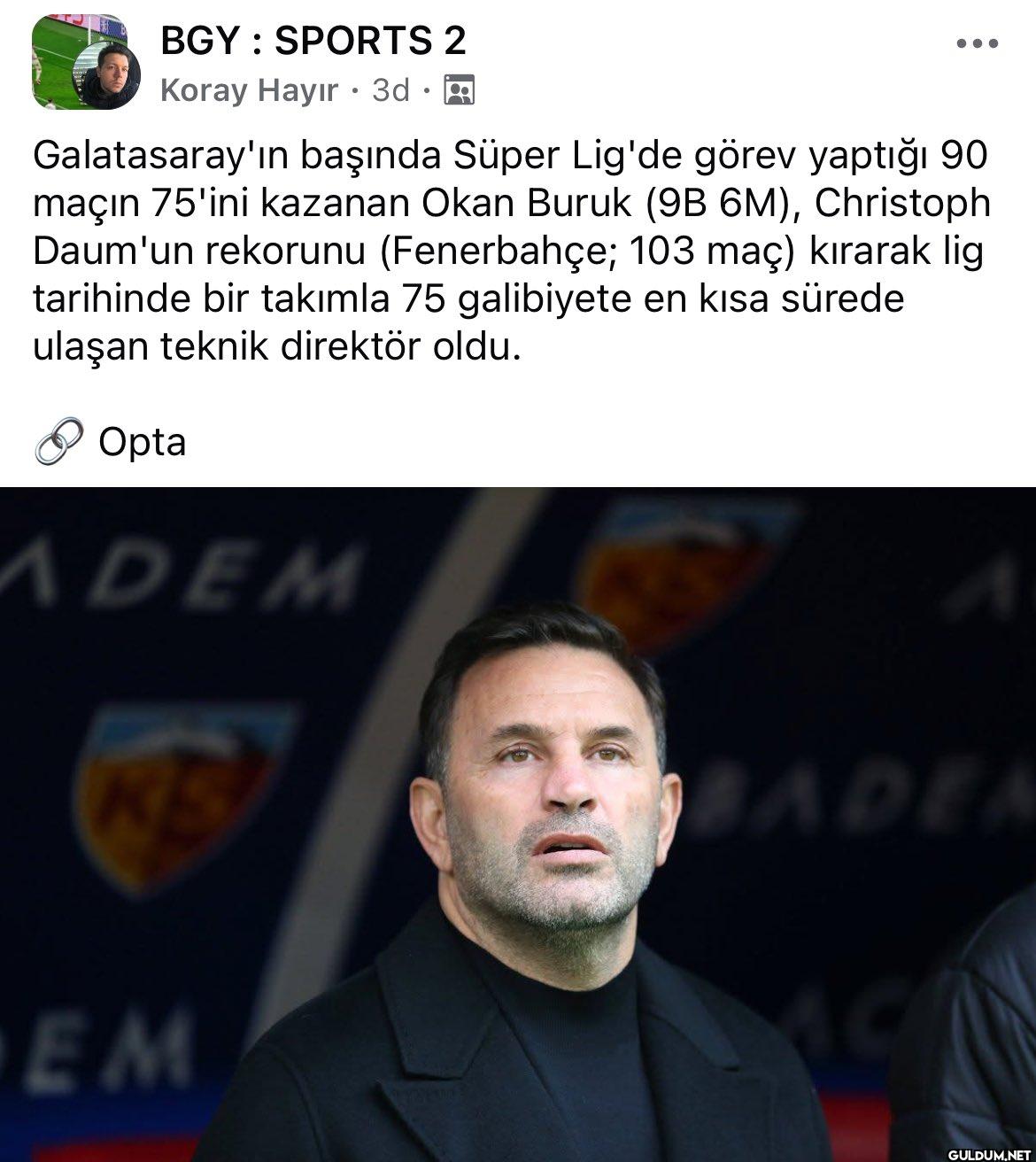 Okan Buruk'tan yeni rekor ...