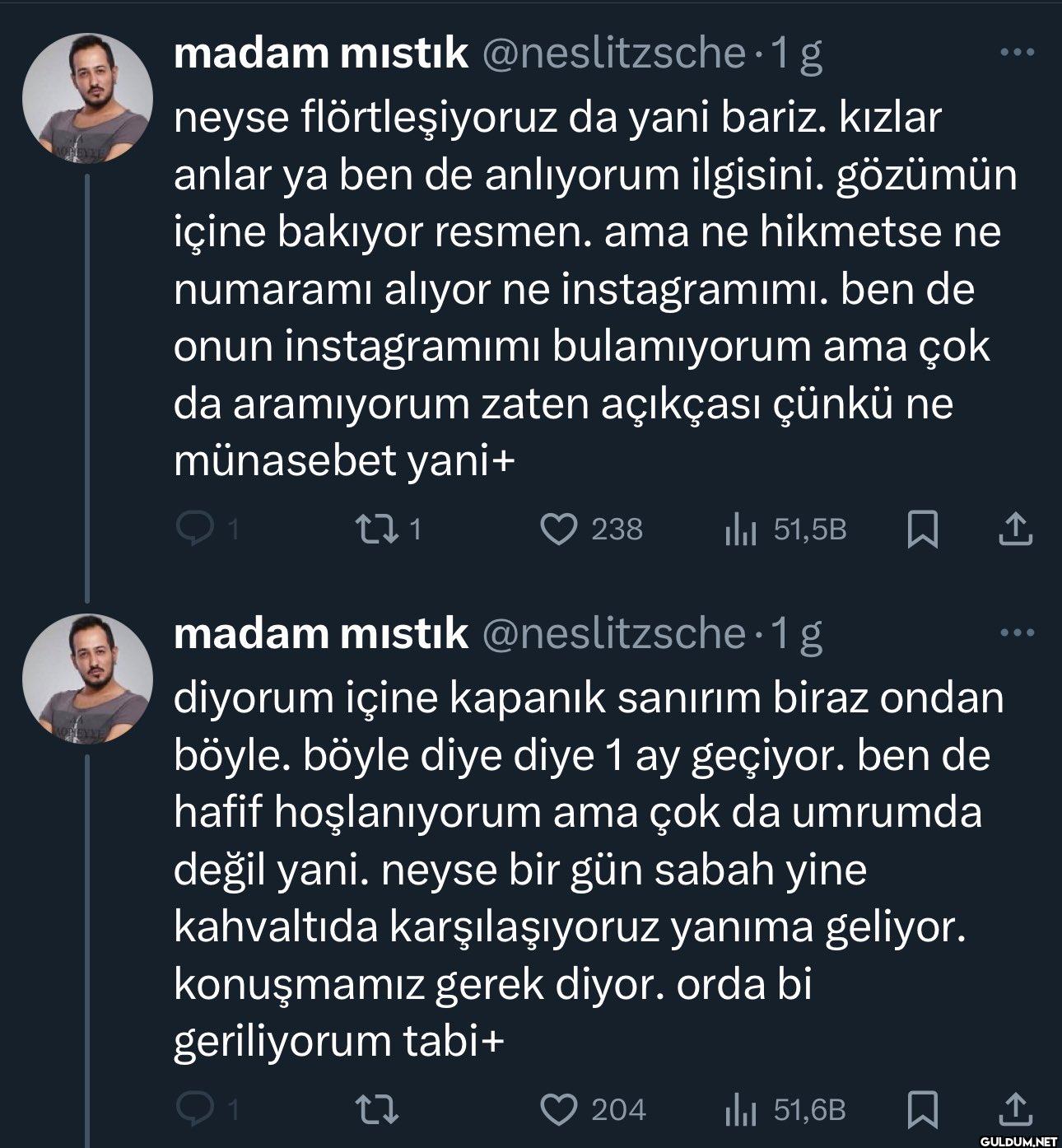 1g neyse flörtleşiyoruz da...