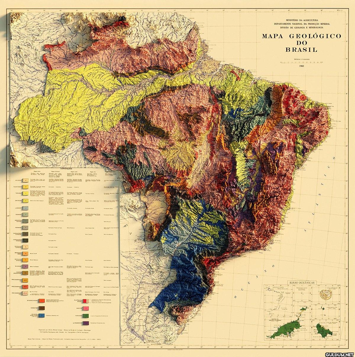 2. Brazil 1960 Relief Map ...