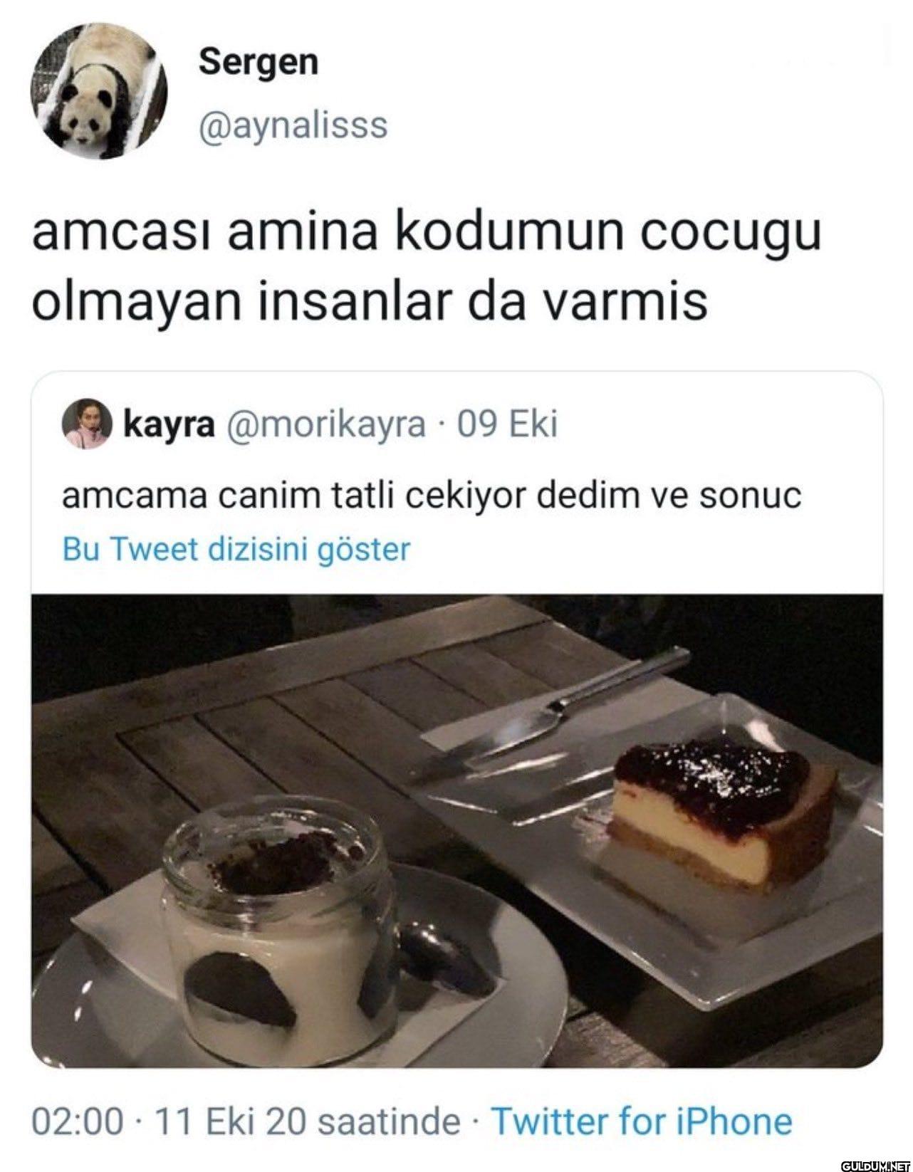 amcası amina kodumun...