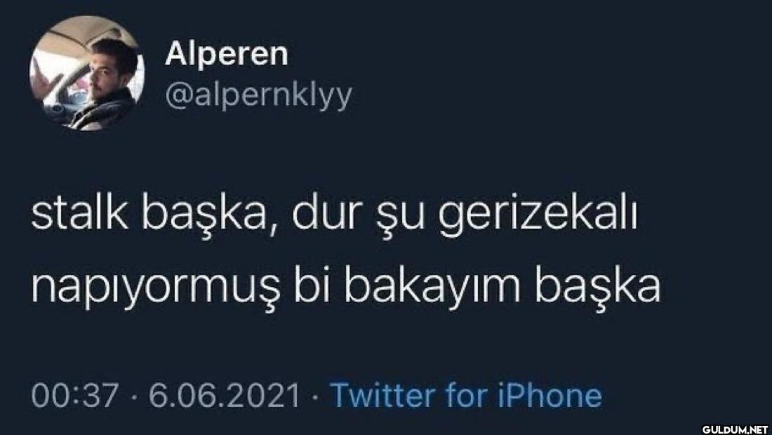 stalk başka, dur şu...