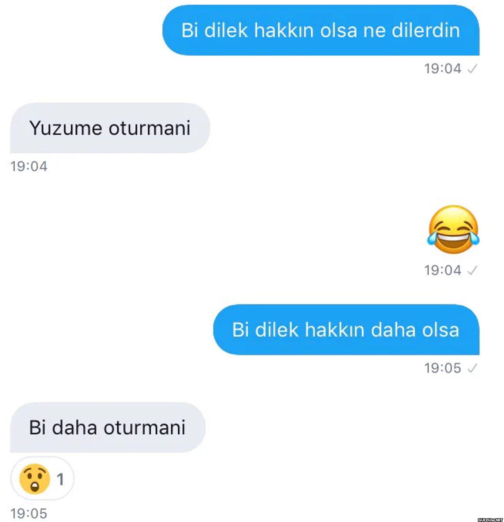 Bi dilek hakkın olsa ne...