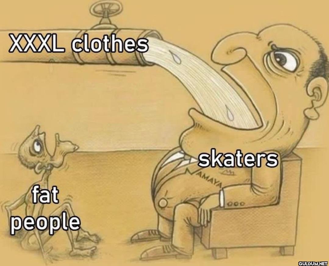 XXXL clothes fat people skaters 900