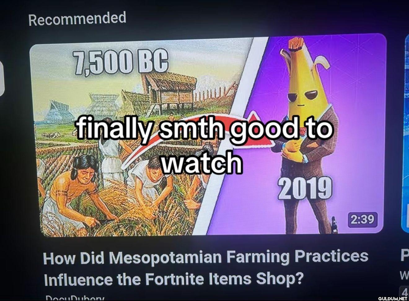 Recommended 7,500 BC...