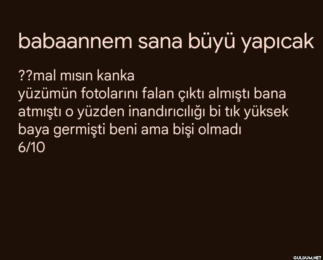 exlerimin beni ettikleri...