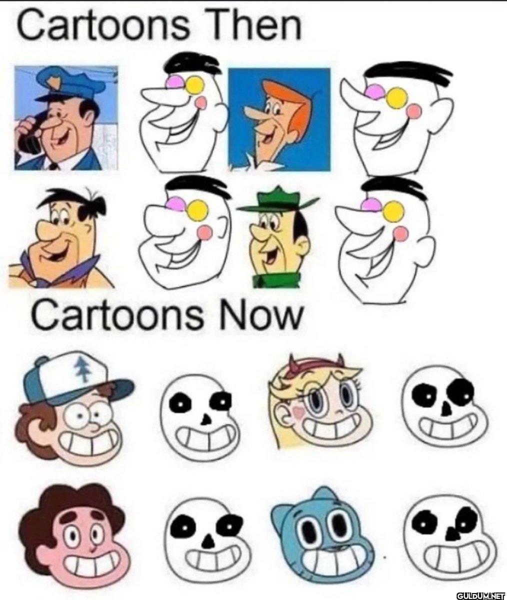 Cartoons Then Cartoons Now
