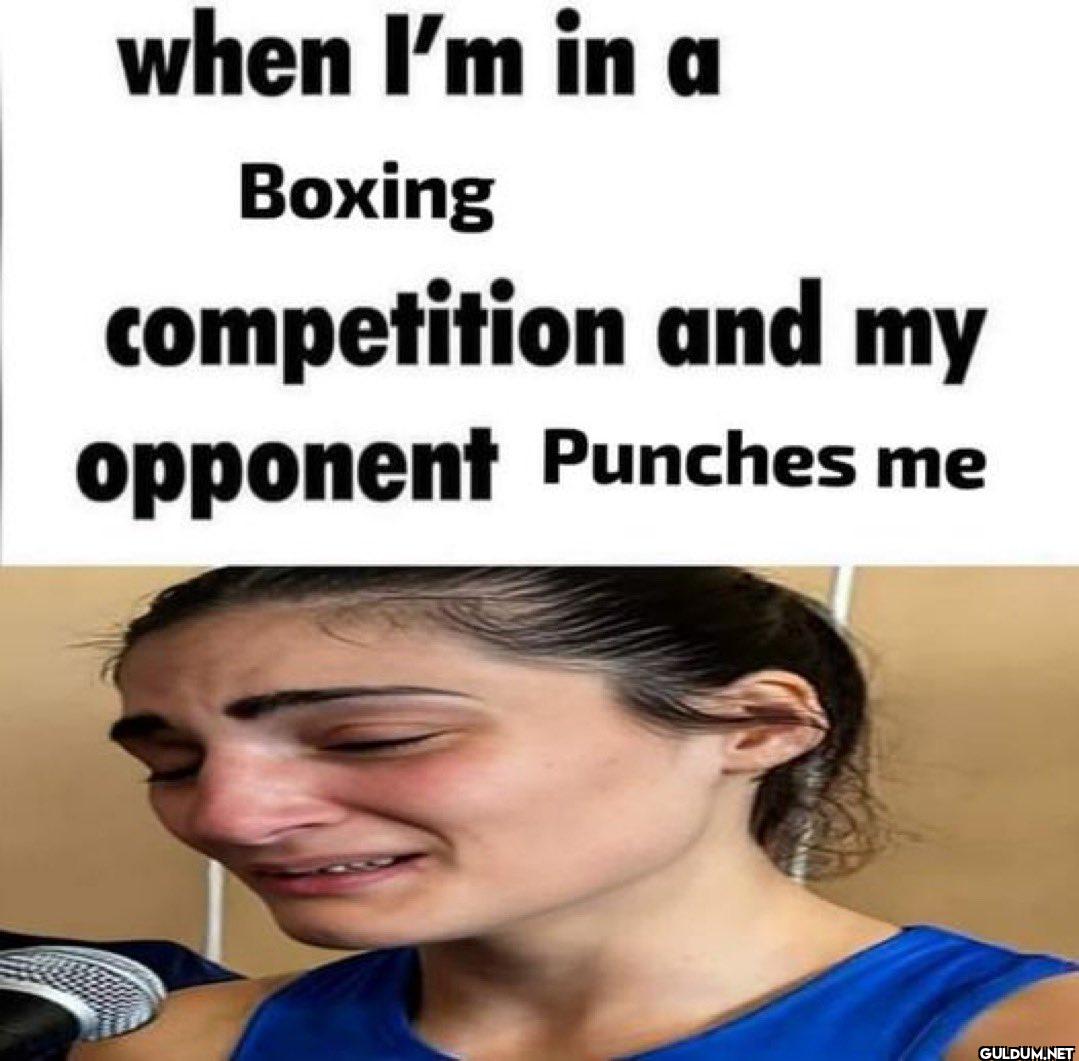 when I'm in a Boxing...