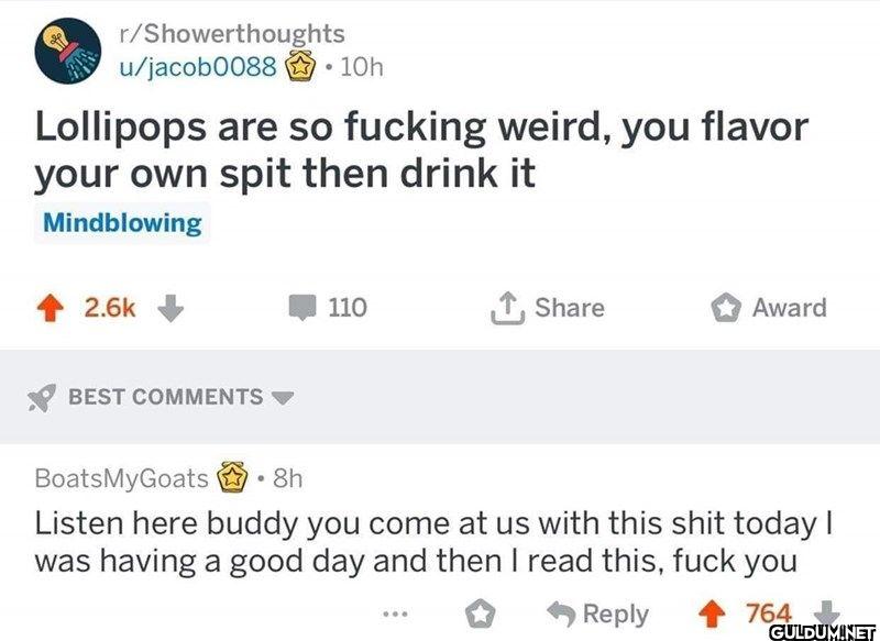 I never thought about...