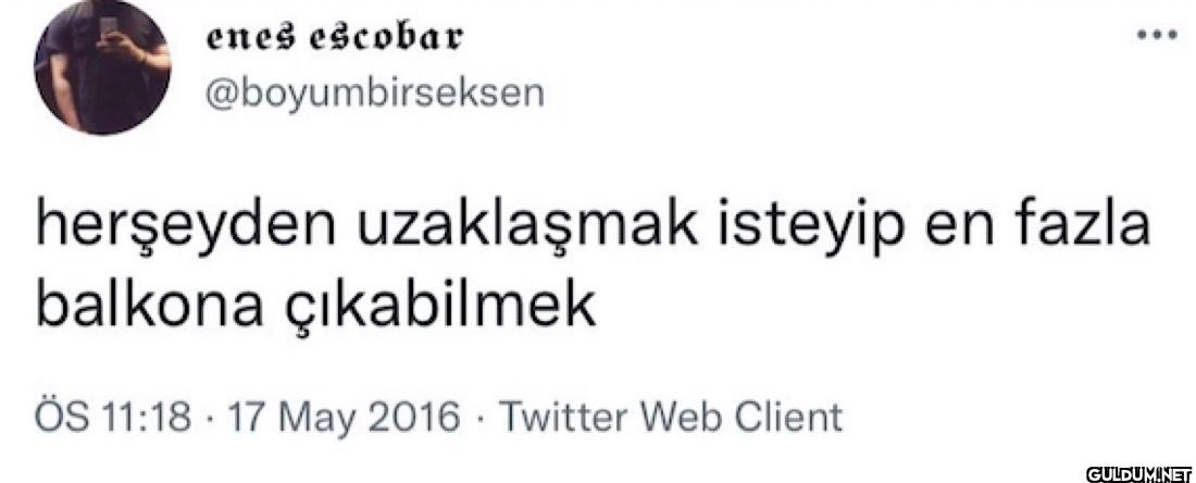 herşeyden uzaklaşmak...