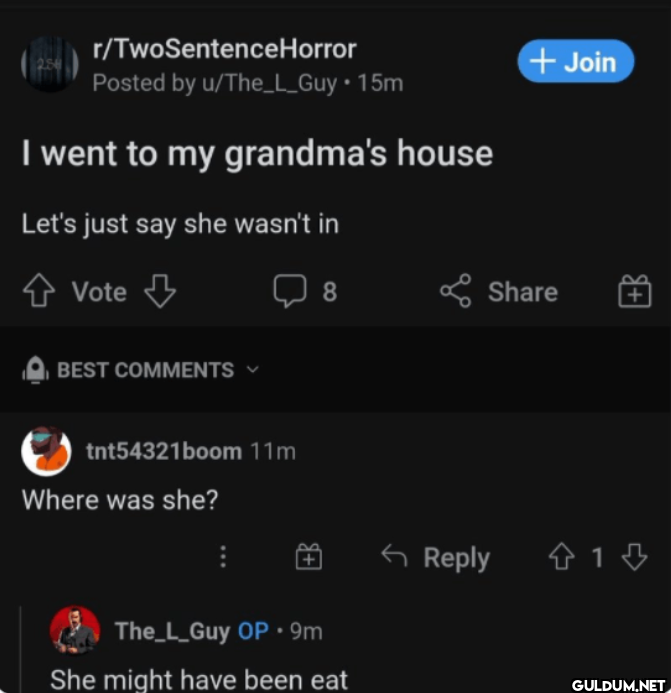 r/TwoSentence Horror...