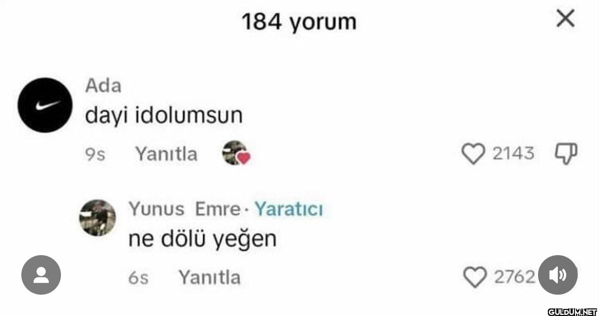 Jo 184 yorum Ada dayi...