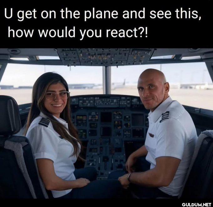 🤔    U get on the plane...