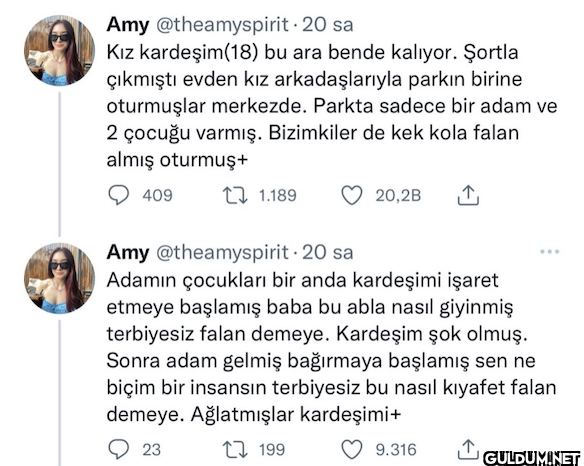 20 sa Kız kardeşim(18) bu...