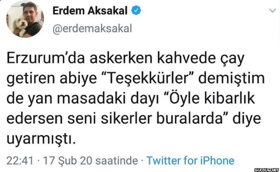 Erzurum'da askerken...