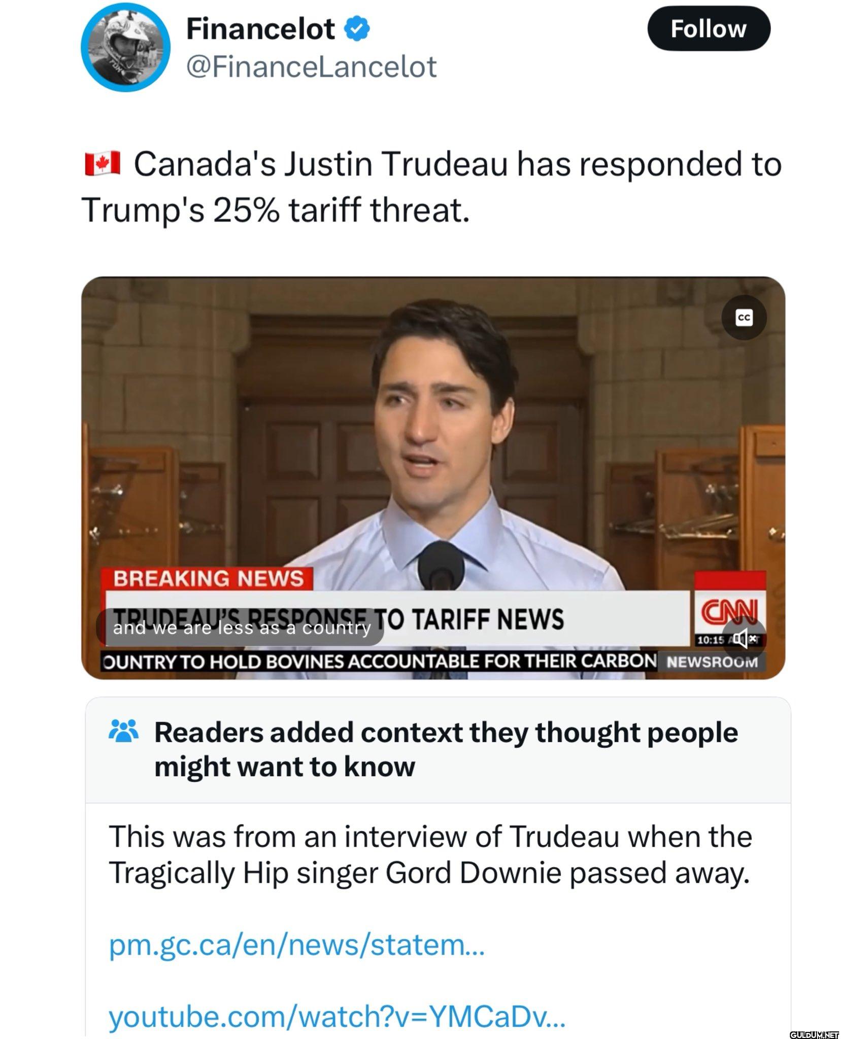 Follow Canada's Justin...