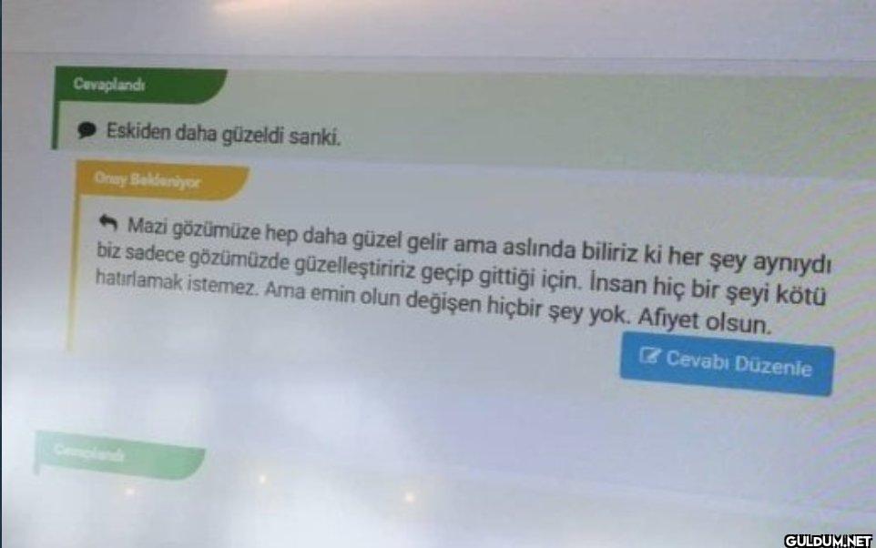 Cevapland Eskiden daha...
