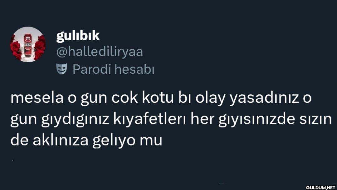 Parodi hesabı mesela o gun...