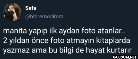 manita yapıp ilk aydan...