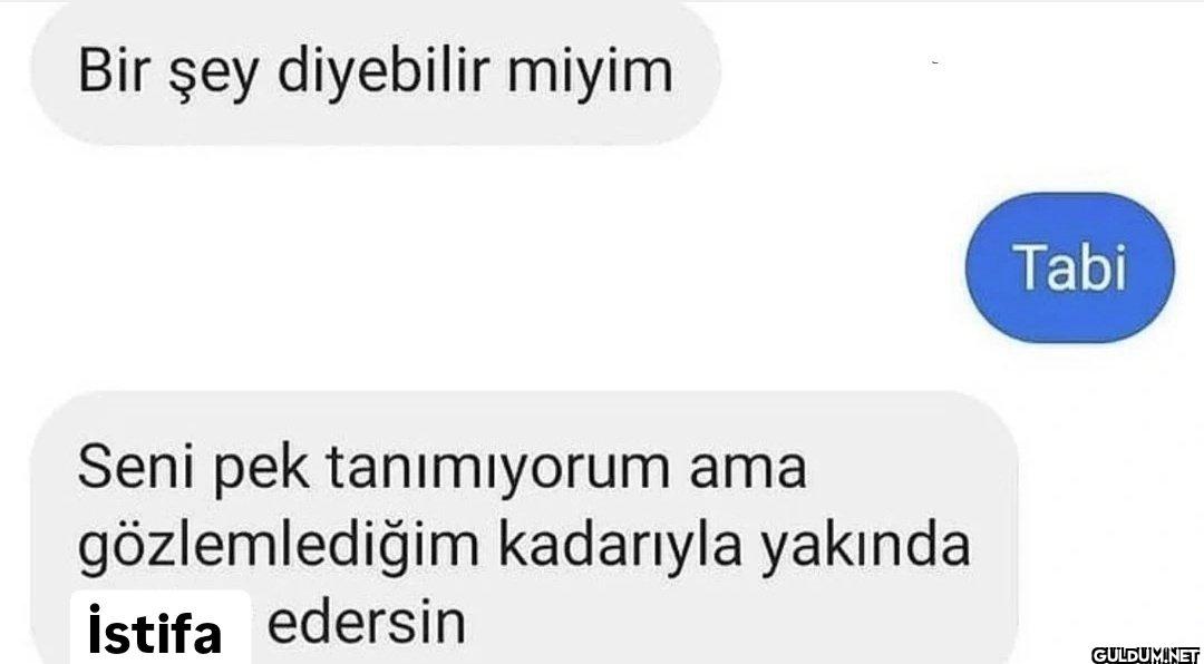 Bir şey diyebilir miyim...