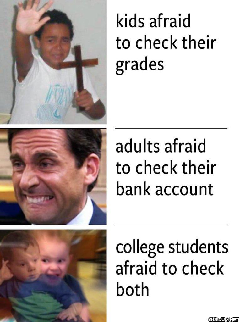 So real    kids afraid to...