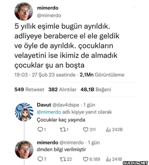 5 yıllık eşimle bugün...