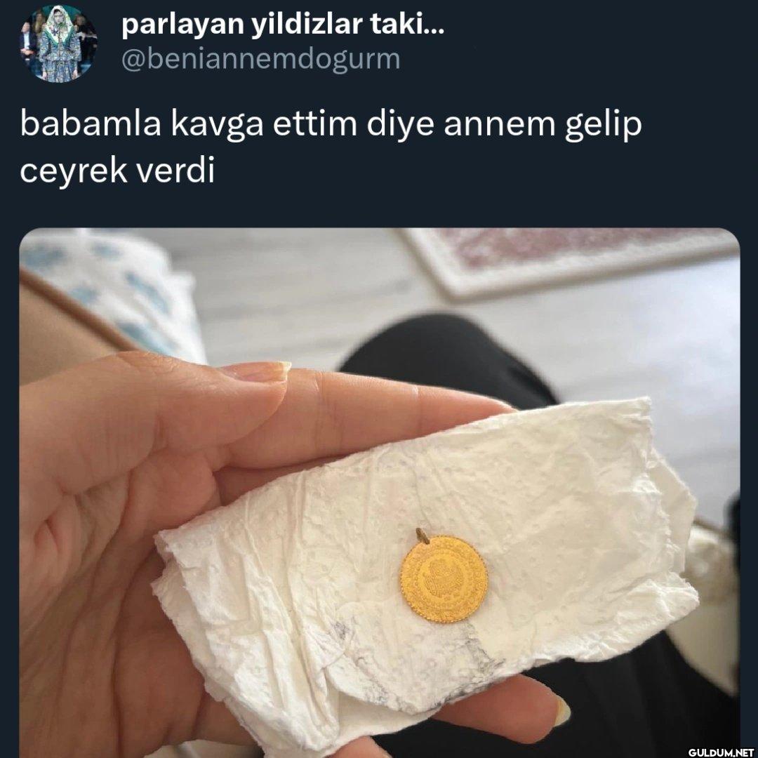 babamla kavga ettim diye...