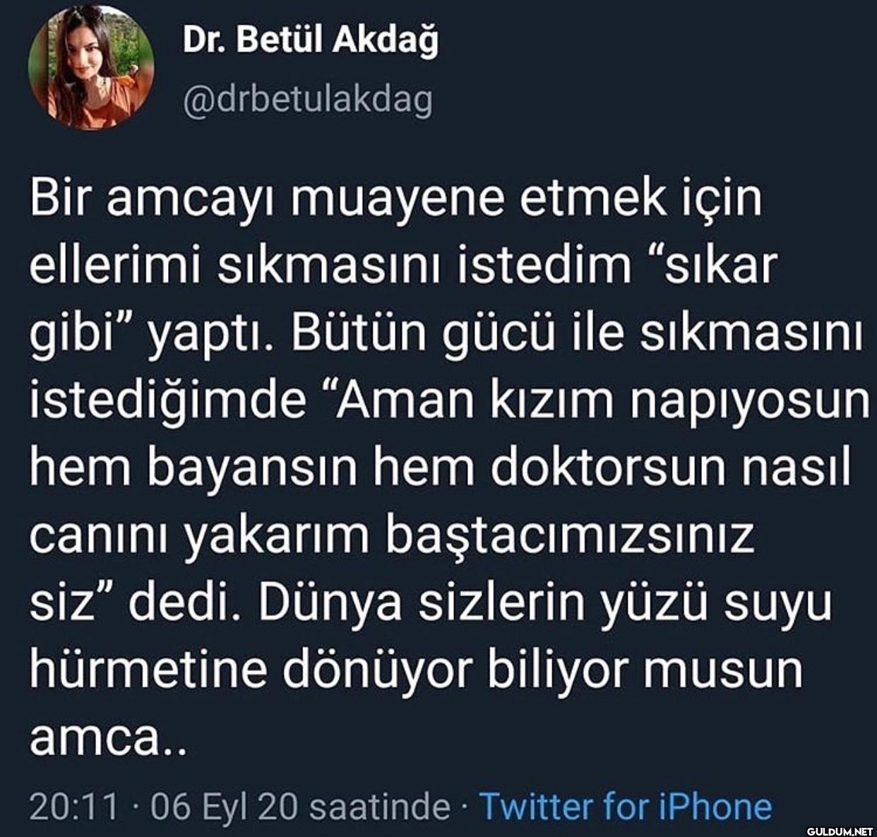 Bir amcayı muayene etmek...