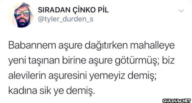 Babannem aşure dağıtırken...