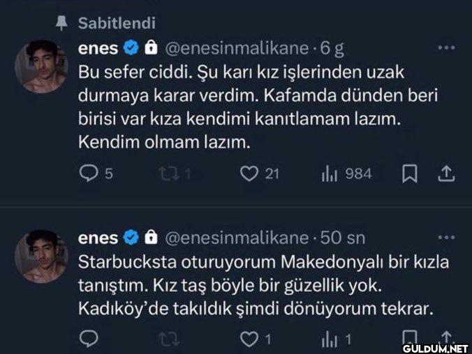 Sabitlendi enes...