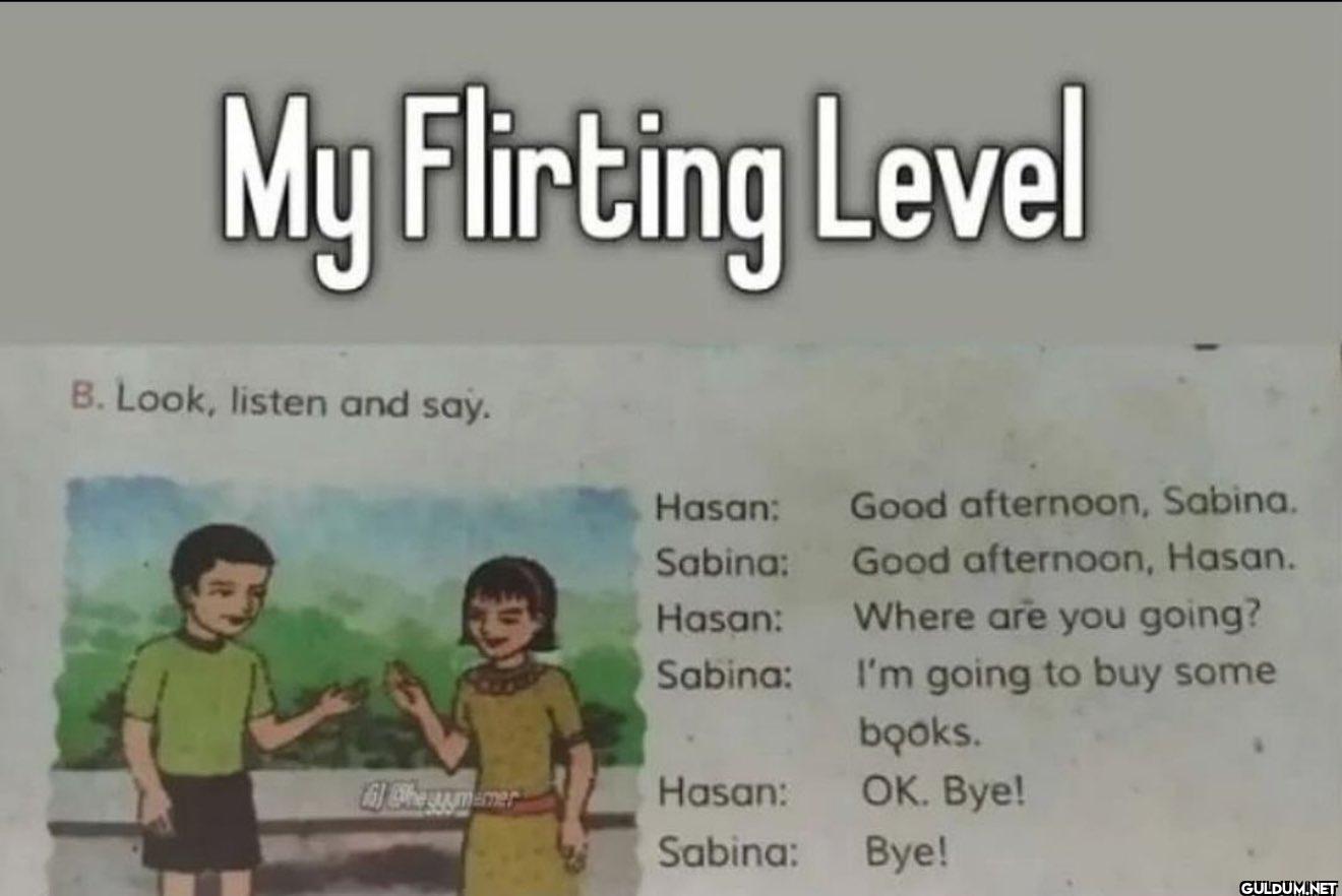 real    My Flirting Level...