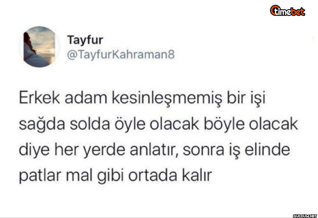 Erkek adam kesinleşmemiş...