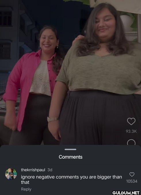 "You're bigger than that"...