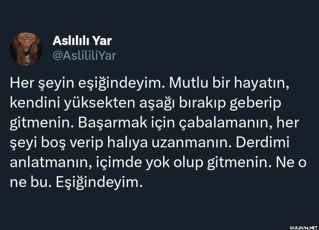 Her şeyin eşiğindeyim....
