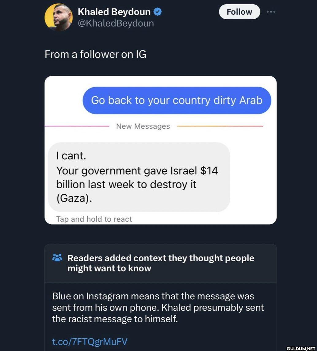 From a follower on IG...