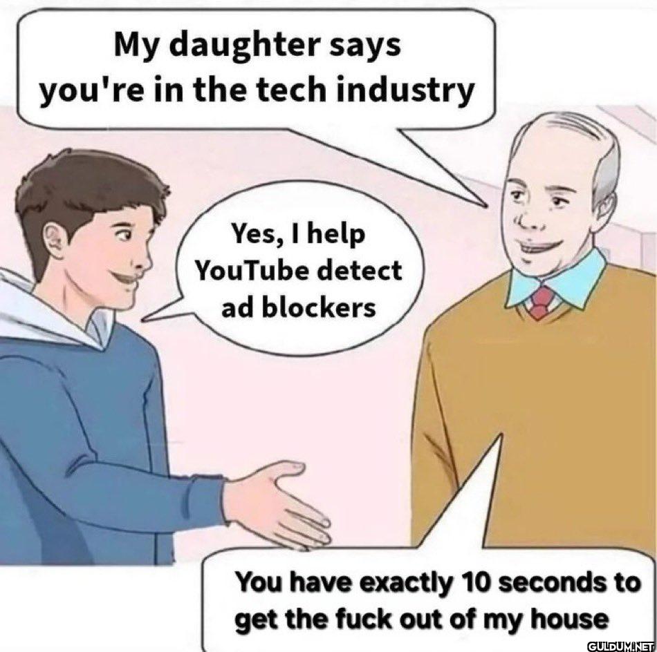 OUT.    My daughter says...