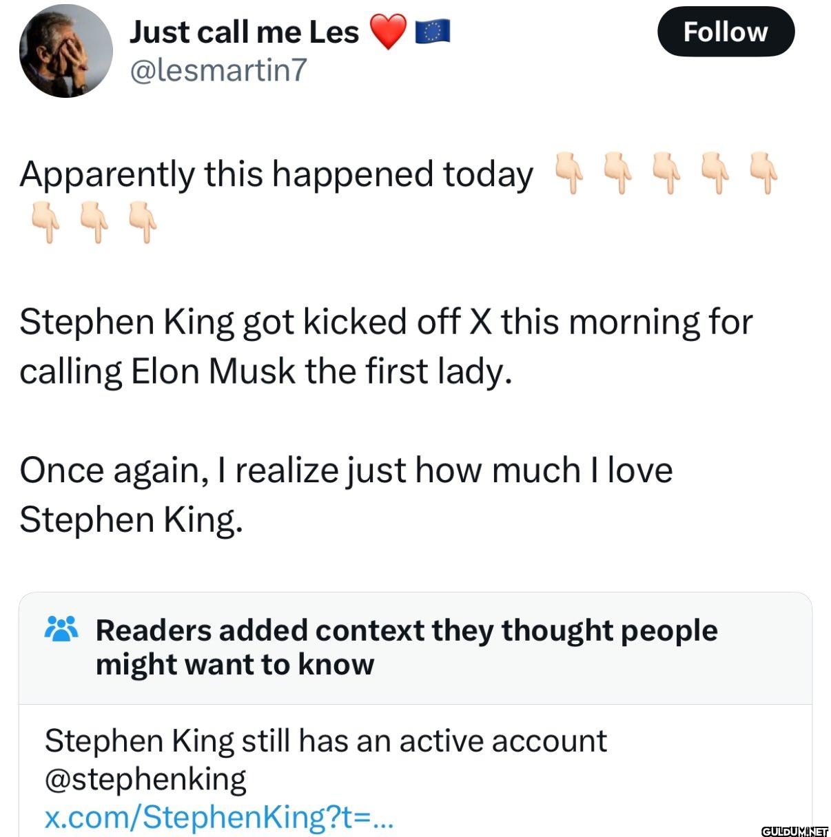 Apparently this happened...