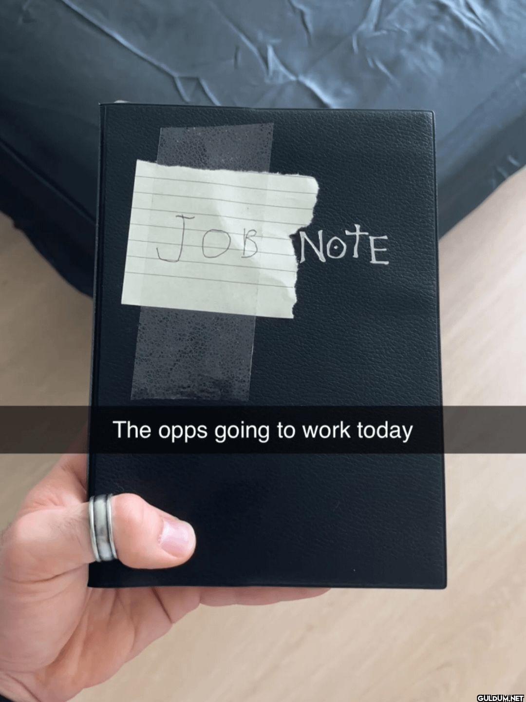 JOB NOTE The opps going to...