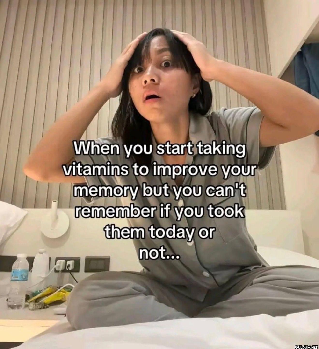 When you start taking...
