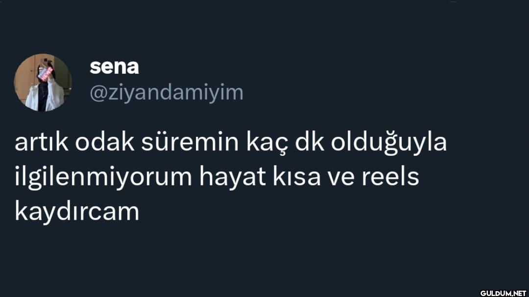 artık odak süremin kaç dk...