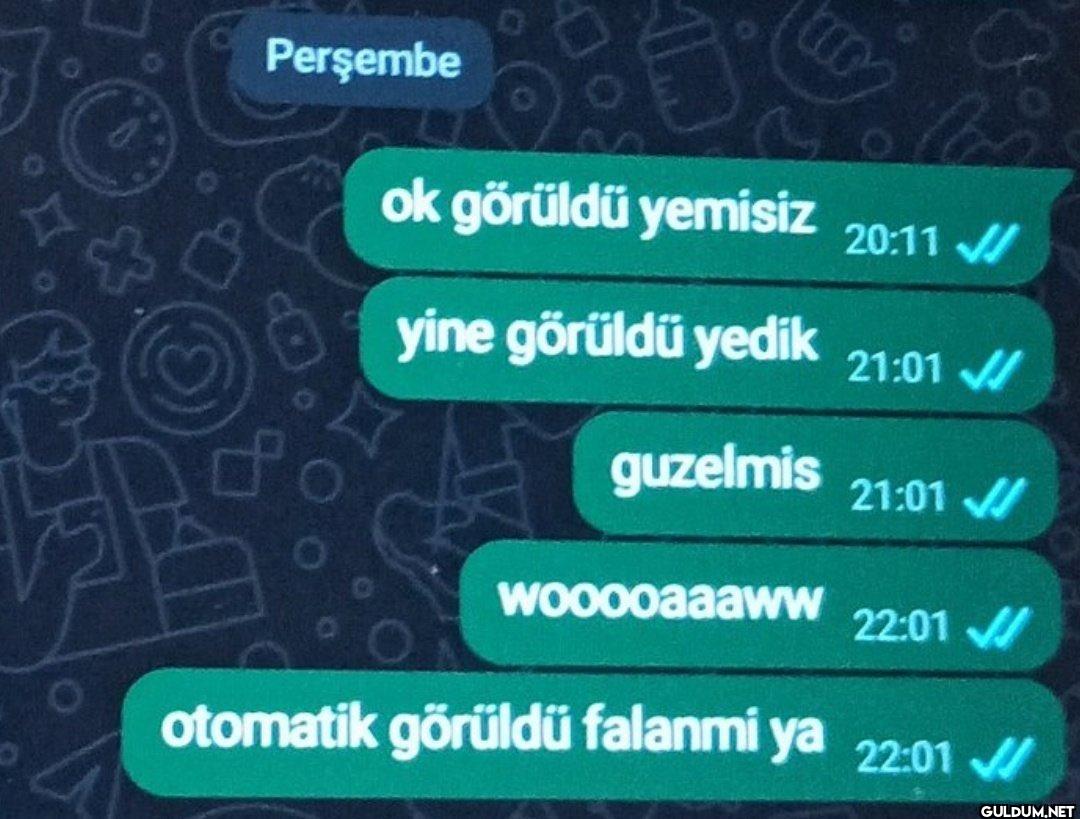 Perşembe ok görüldü...