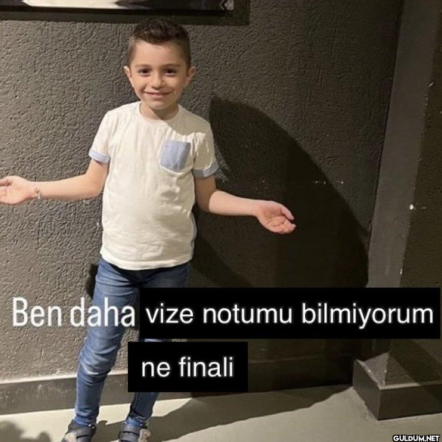 Ben daha vize notumu...