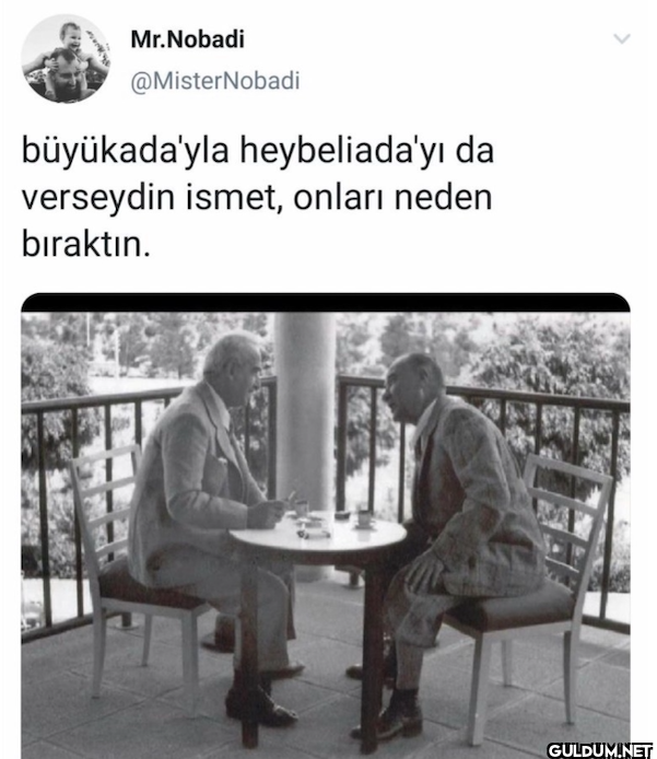 büyükada'yla heybeliada'yı...
