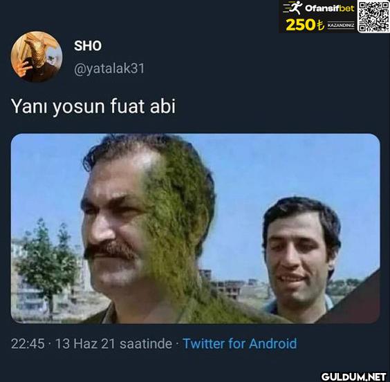 Yani yosun fuat abi...