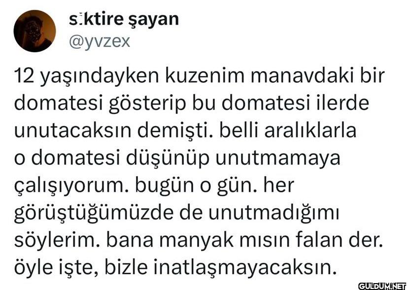 12 yaşındayken kuzenim...