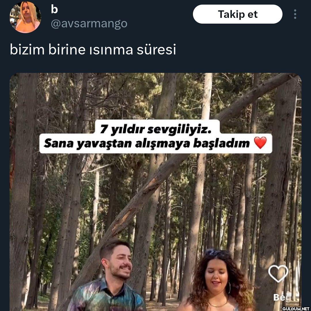 bizim birine Isınma süresi...