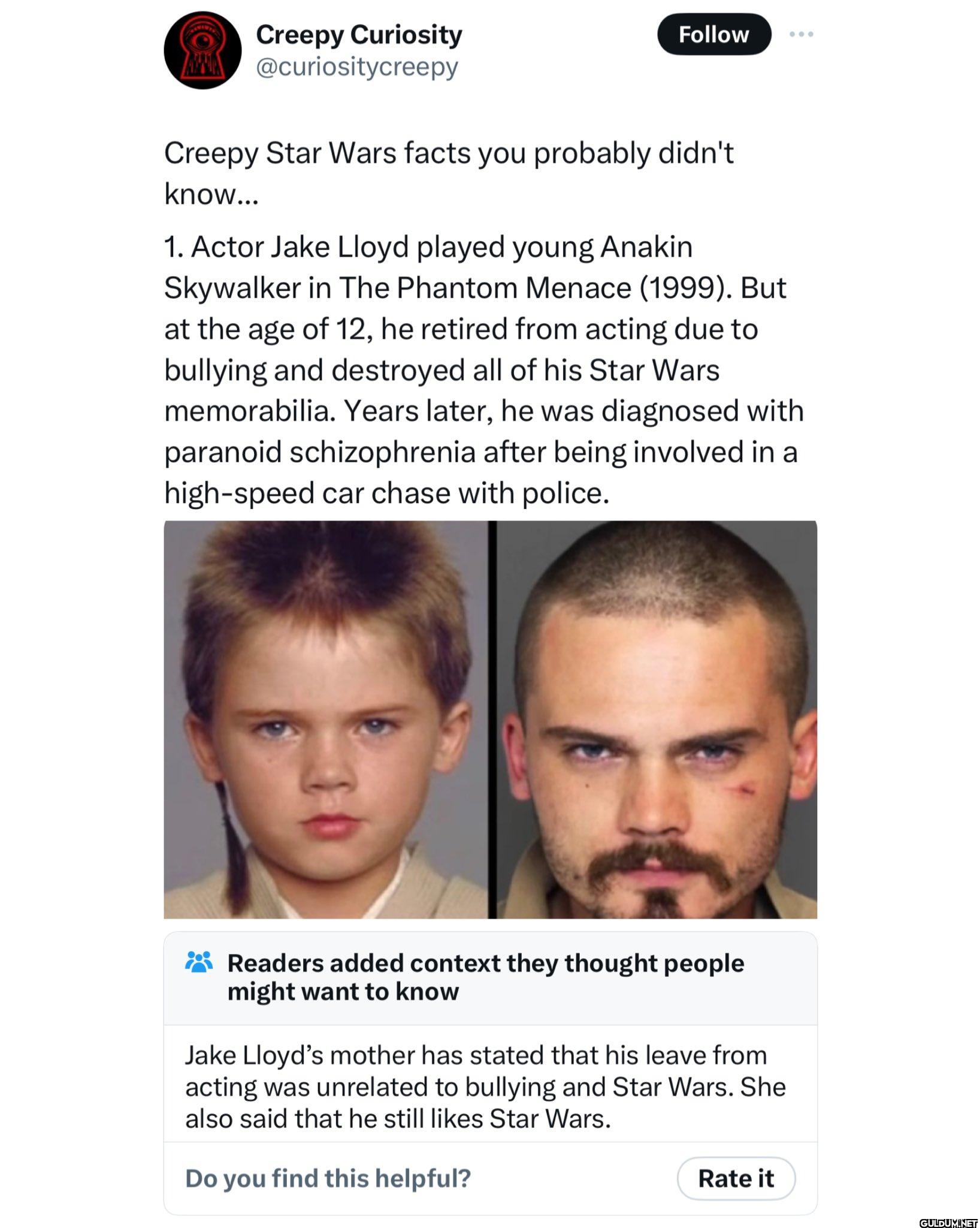 Follow Creepy Star Wars...